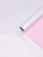Пленка двусторонняя для цветов, серебро - розовый, 0.6×5 м - Фото 3