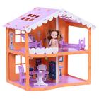 Домик для кукол «Дом Анжелика», оранжево-сиреневый, с мебелью - Фото 2