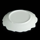 Тарелка керамическая пирожковая «Роза», d=15 см, цвет белый - Фото 3