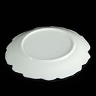 Тарелка керамическая десертная «Роза», d=20 см, цвет белый - Фото 3