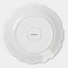 Тарелка обеденная Magistro «Роза», d=22.5 см, фарфор, цвет белый - Фото 4