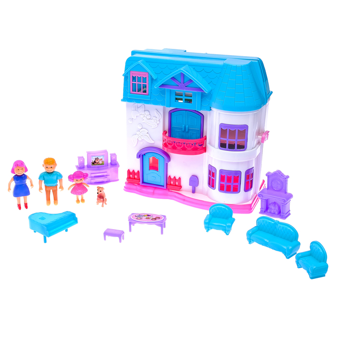 Дом «Мир кукол» с аксессуарами, свет, звук - фото 1884842717