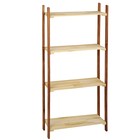 Стеллаж деревянный, 73×30×160см, морёные стойки - Фото 3