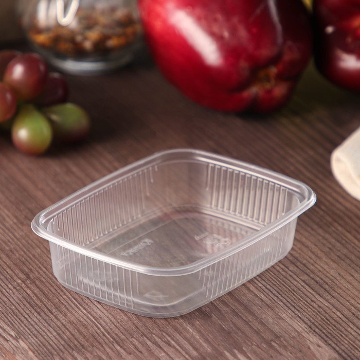 Контейнер одноразовый «Юпласт», пластик, 125 мл, 10.8×8.2×2.2 см, прозрачный - Фото 1