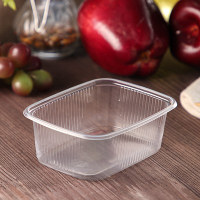 Контейнер одноразовый «Юпласт», пластик, 200 мл, 10.8×8.2×3.8 см, прозрачный