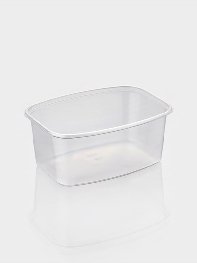 Контейнер одноразовый «Юпласт», пластик, 500 мл, 13.8×10.2×5.9 см, прозрачный