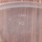 Контейнер одноразовый «Юпласт», пластик, 500 мл, 13.8×10.2×5.9 см, прозрачный - Фото 3