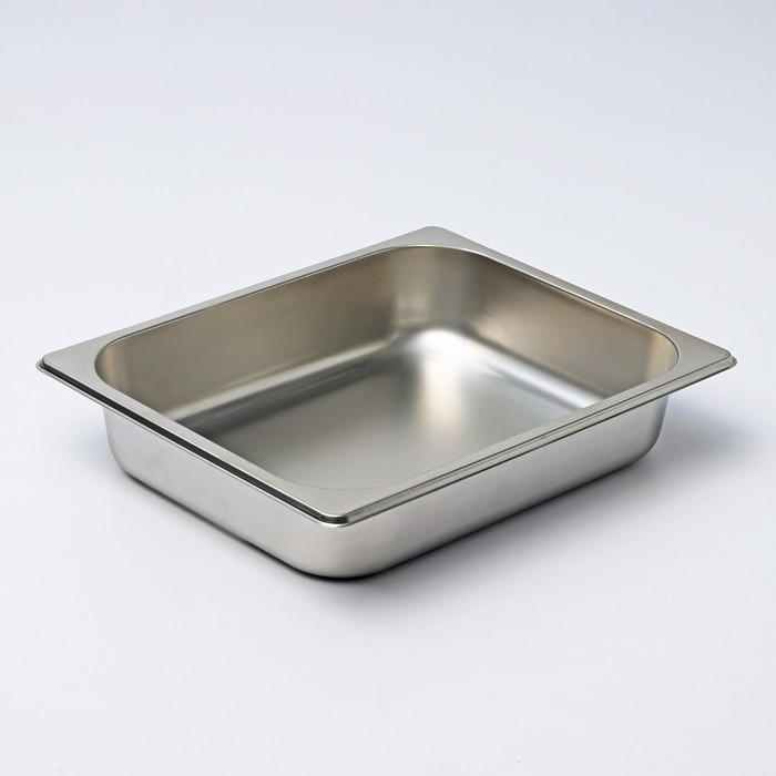 Гастроёмкость 1/2 Hanna Knövell, 65 мм, 32.5×26.5×6.5 см, толщина 0.6 мм, нержавеющая сталь - Фото 1