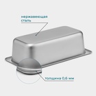 Гастроёмкость GN 1/3 Hanna Knövell, 100 мм, 32.5×17.6×10 см, толщина 0.6 мм, нержавеющая сталь - Фото 3