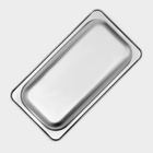 Гастроёмкость GN 1/3 Hanna Knövell, 100 мм, 32.5×17.6×10 см, толщина 0.6 мм, нержавеющая сталь - Фото 5