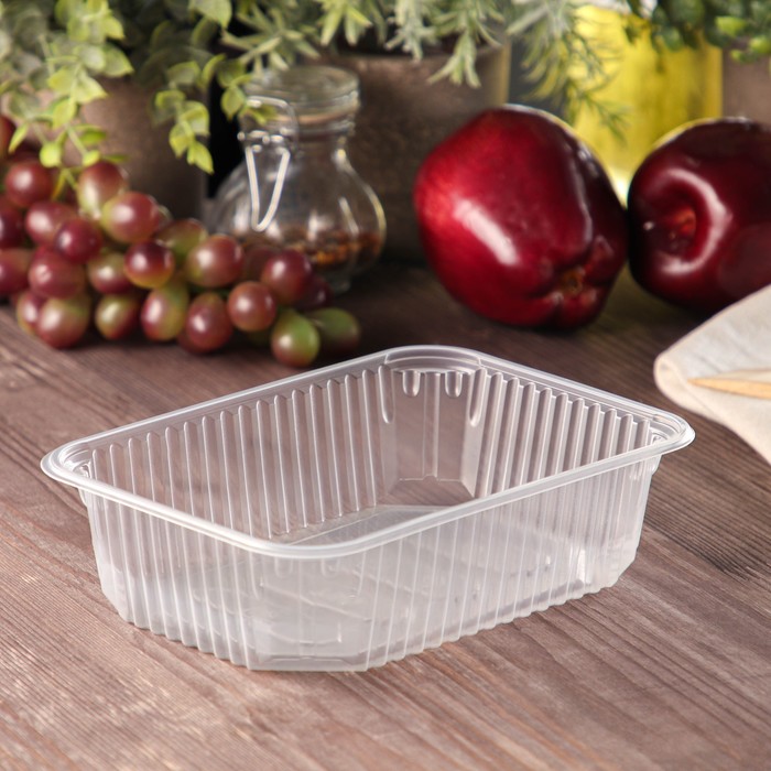 Контейнер одноразовый «Юпласт», пластик, 750 мл, 18.6×13.2×4.8 см, прозрачный - Фото 1