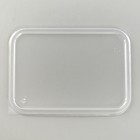 Крышка для контейнера одноразовая «Юпласт», пластик,18.6×13.2×4.8 см, прозрачная - Фото 2