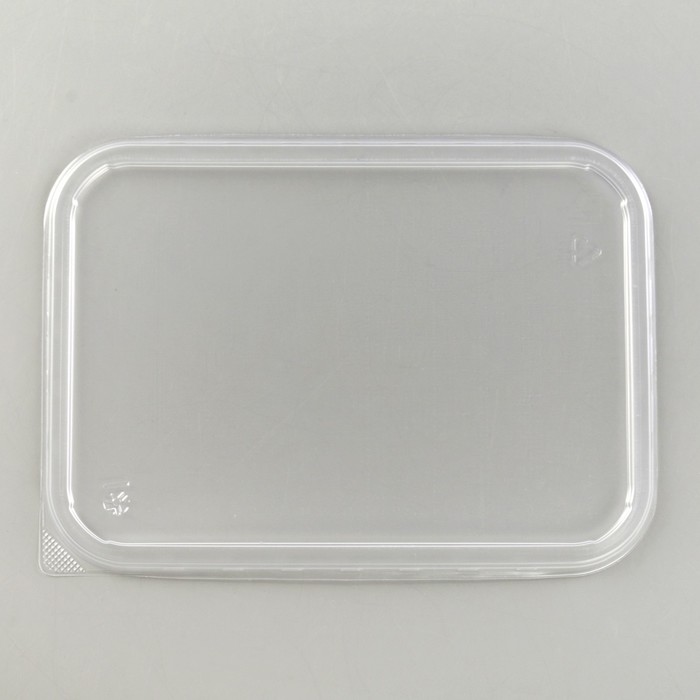 Крышка одноразовая «Юпласт», 18,6×13,2×4,8 см, для плоского контейнера, цвет прозрачный - фото 1896644513