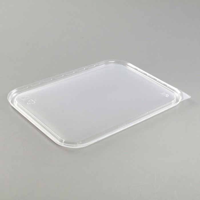 Крышка одноразовая «Юпласт», 18,6×13,2×4,8 см, для плоского контейнера, цвет прозрачный - фото 1877416788