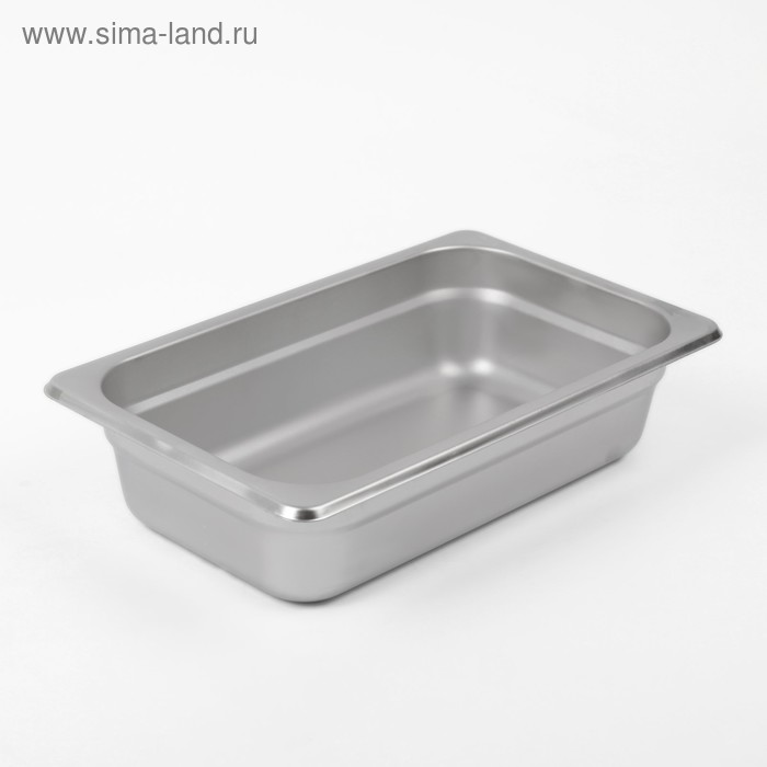 Гастроёмкость GN 1/4 Hanna Knövell, 65 мм, 26.5×16.2×6.5 см, толщина 0.6 мм, нержавеющая сталь - Фото 1