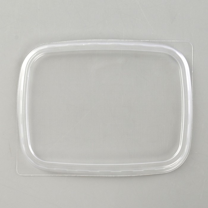 Крышка одноразовая «Юпласт», 10,8×8,2×10,6 см, для прямоугольного контейнера, цвет прозрачный - фото 1877416793