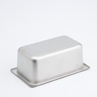 Гастроёмкость GN 1/4 Hanna Knövell, 100 мм, 26.5×16.2×10 см, толщина 0.6 мм, нержавеющая сталь - Фото 2