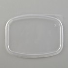 Крышка для контейнера одноразовая «Юпласт», пластик, 13.8×10.2 см, прозрачная - Фото 2