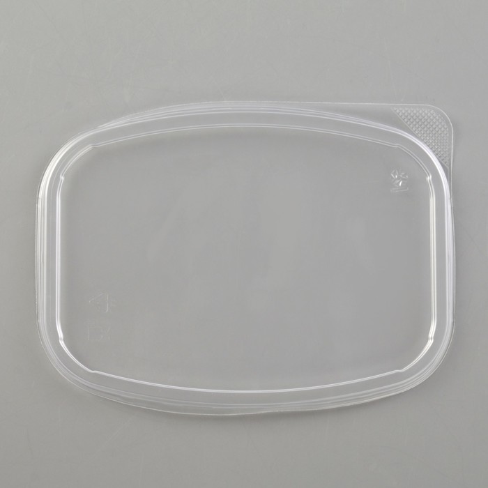 Крышка одноразовая «Юпласт», 13,8×10,2×9 см, для среднего контейнера, цвет прозрачный - фото 1895168101