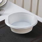 Тарелка пластиковая одноразовая суповая «Экстра», d=17 см, 500 мл, цвет белый, форма микс - Фото 2