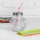 Трубочка для коктейля, пластик, набор 100 шт. - Фото 2