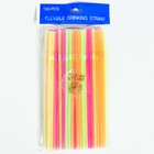 Трубочка для коктейля, пластик, набор 100 шт. - Фото 3