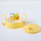Набор детской посуды, 4 предмета: миска, ложка, вилка, поильник с твёрдым носиком 200 мл, цвета МИКС - Фото 5