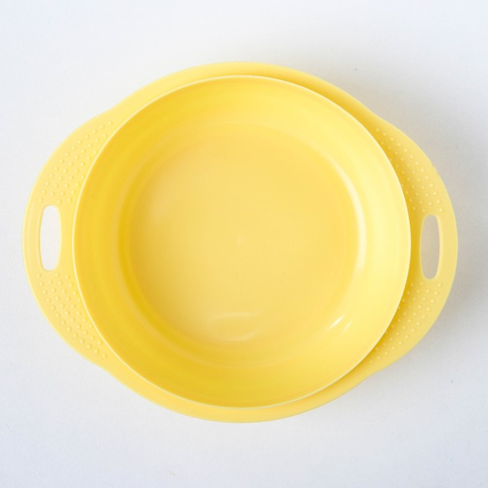 Набор детской посуды, 4 предмета: миска, ложка, вилка, поильник с твёрдым носиком 200 мл, цвета МИКС - фото 1887782964