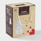 Набор чайный «Чай для двоих», 3 предмета: чайник 400 мл, 2 чашки 200 мл, керамика - Фото 6