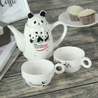 Набор чайный "Панда", 3 предмета: чайник 450 мл, 2 чашки 150 мл - Фото 5