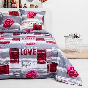 Постельное бельё дуэт, 147х205см 2шт, 200х220см, 70х70см 2шт, бязь 100г/м