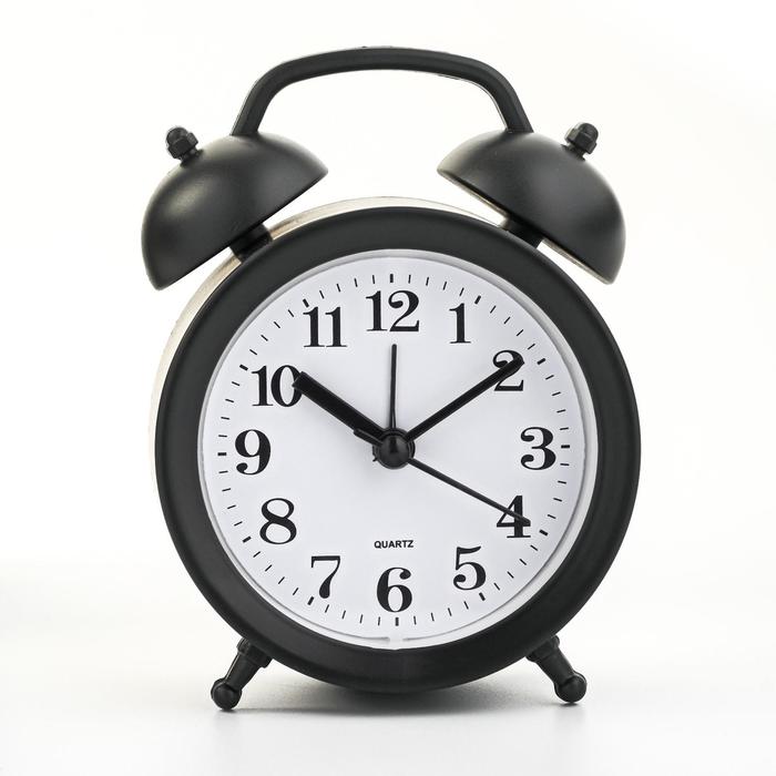 Часы - будильник настольные "Соломон", дискретный ход, 9.8 х 12 см, АА - Фото 1