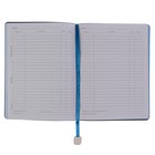 Дневник для 5-11 класса, флекс обложка Mercury, цветной срез, ляссе, синий, 48 листов - Фото 3