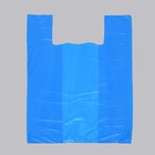 Пакет «Синий», полиэтиленовый, майка 37×67 см, 20 мкм - Фото 2