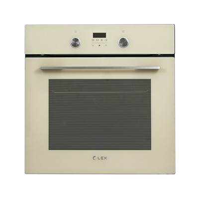 Духовой шкаф Lex EDP 092 IV, электрический, 60 л, класс А, бежевое стекло