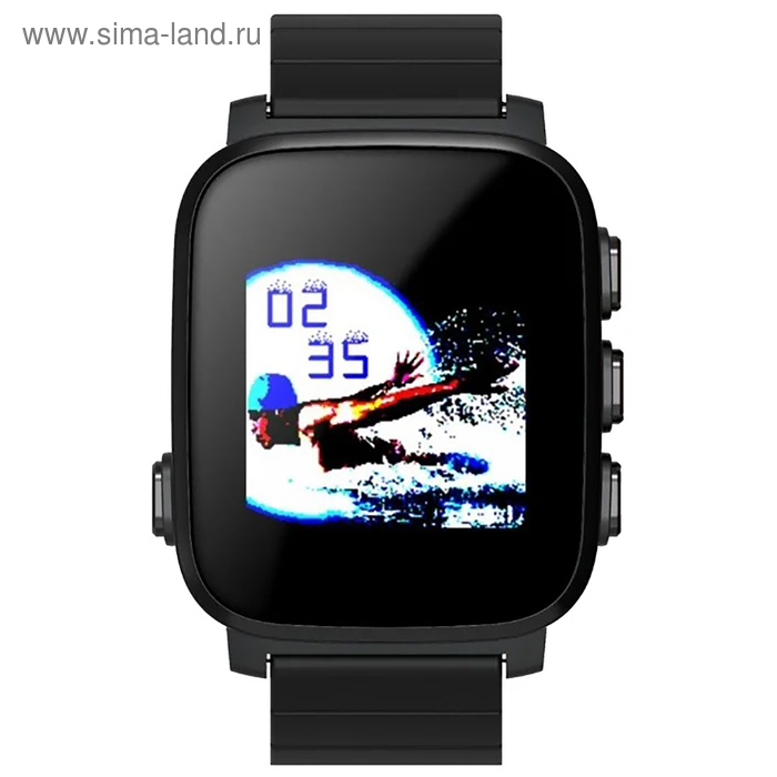 Смарт-часы SMA Q2 Lite, цветной дисплей 1.28", с пульсометром, чёрные - Фото 1