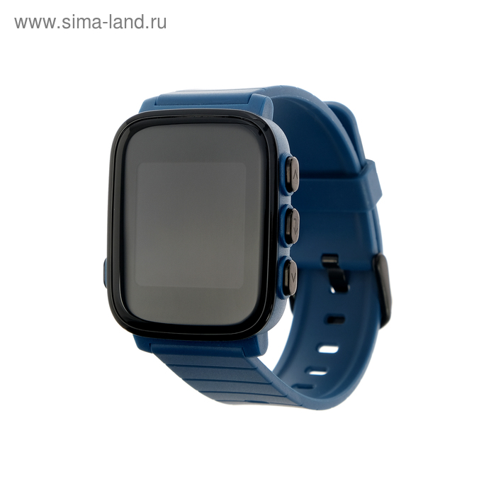 Смарт-часы SMA Q2 Lite, 1.28", IP67 с пульсометром, синие - Фото 1