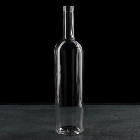 Бутылка стеклянная «Оригинальная», 1 л, h=35 см, цвет прозрачный