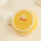 Дозатор для моющего средства с подставкой для губки Доляна «Версаль», 400 мл, цвет жёлтый - Фото 5