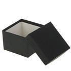 Набор коробок 5в1 "Чёрная кожа" 12 х 12 х 9 - 6 х 6 х 3 см - Фото 2