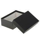 Набор коробок 3 в 1 "Чёрная ребристая", с тиснением, 23 х 16 х 9,5 - 15,5 х 15,5х 5,5 см - Фото 2