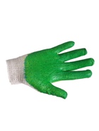 Перчатки садовые, хб, вязка 13 класс, размер 9, двойной латексный облив, зелёные - Фото 4