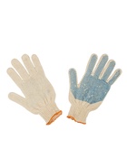 Перчатки рабочие, хб, вязка 7 класс, 3 нити, размер 9, с ПВХ точками, белые - Фото 13