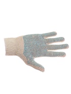 Перчатки рабочие, хб, вязка 7 класс, 3 нити, размер 9, с ПВХ точками, белые - Фото 9