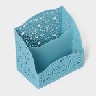 Подставка - органайзер для канцелярии, 2 ячейки, 13.3×8.3×13.2 см, МИКС - Фото 2