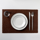 Салфетка сервировочная на стол «Разлом», 42×28 см, цвет коричневый - Фото 1