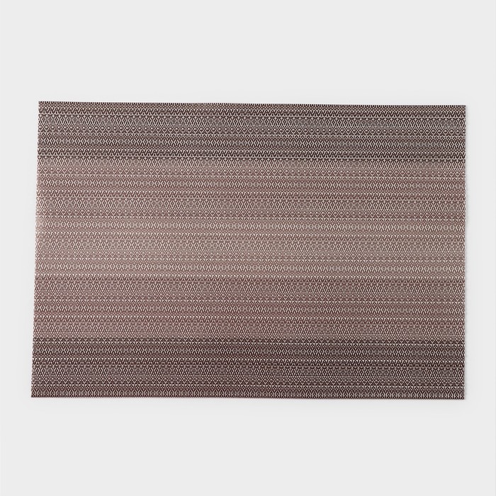 Салфетка сервировочная на стол «Вензеля», 45×30 см, цвет бежевый - Фото 1