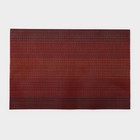 Салфетка сервировочная на стол «Вензеля», 45,5×30 см, цвет бордовый - фото 318071499