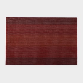 Салфетка сервировочная на стол «Вензеля», 45,5×30 см, цвет бордовый