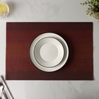 Салфетка сервировочная на стол «Вензеля», 45,5×30 см, цвет бордовый - Фото 5